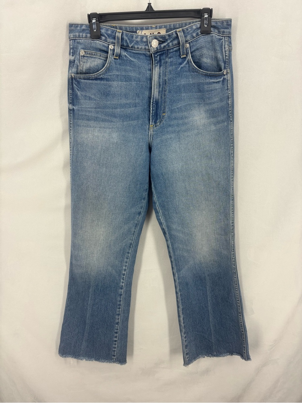 XAMO Topanga High Rise Kick Crop Jeans Medium Wash Women’s Size 30